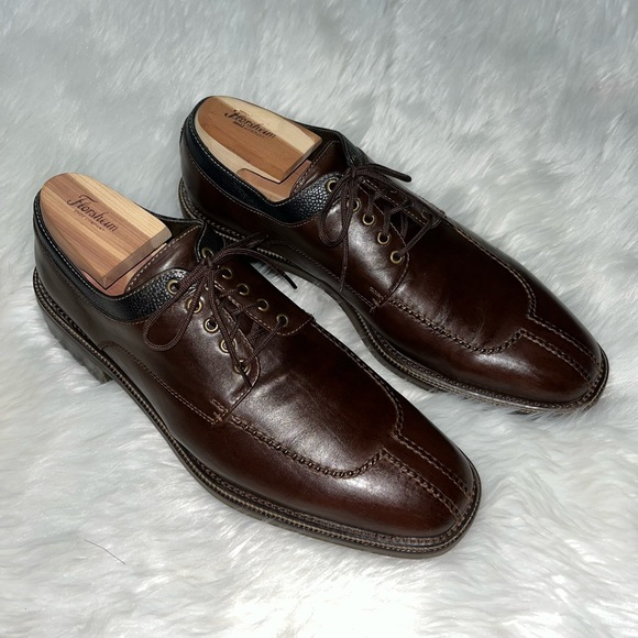 Cole Haan Brown Leather Split Toe Oxfords Shoes~Lace Up Men Size 10.5 M, CO2883 - Picture 2 of 8